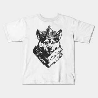 King Husky (Transparent) Kids T-Shirt